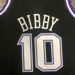 NBA 10 Mike Bibby Sacramento Kings Maillot Retro noir imprimé